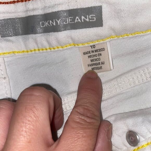 DKNY white denim east side edition jeans - Picture 3 of 6